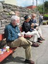 lamb burgers in the sun in Dingle, Ireland