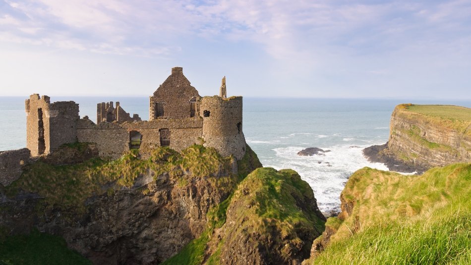 Dunluce castle from East